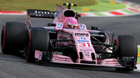 Esteban Ocon při tréninku v Itálii