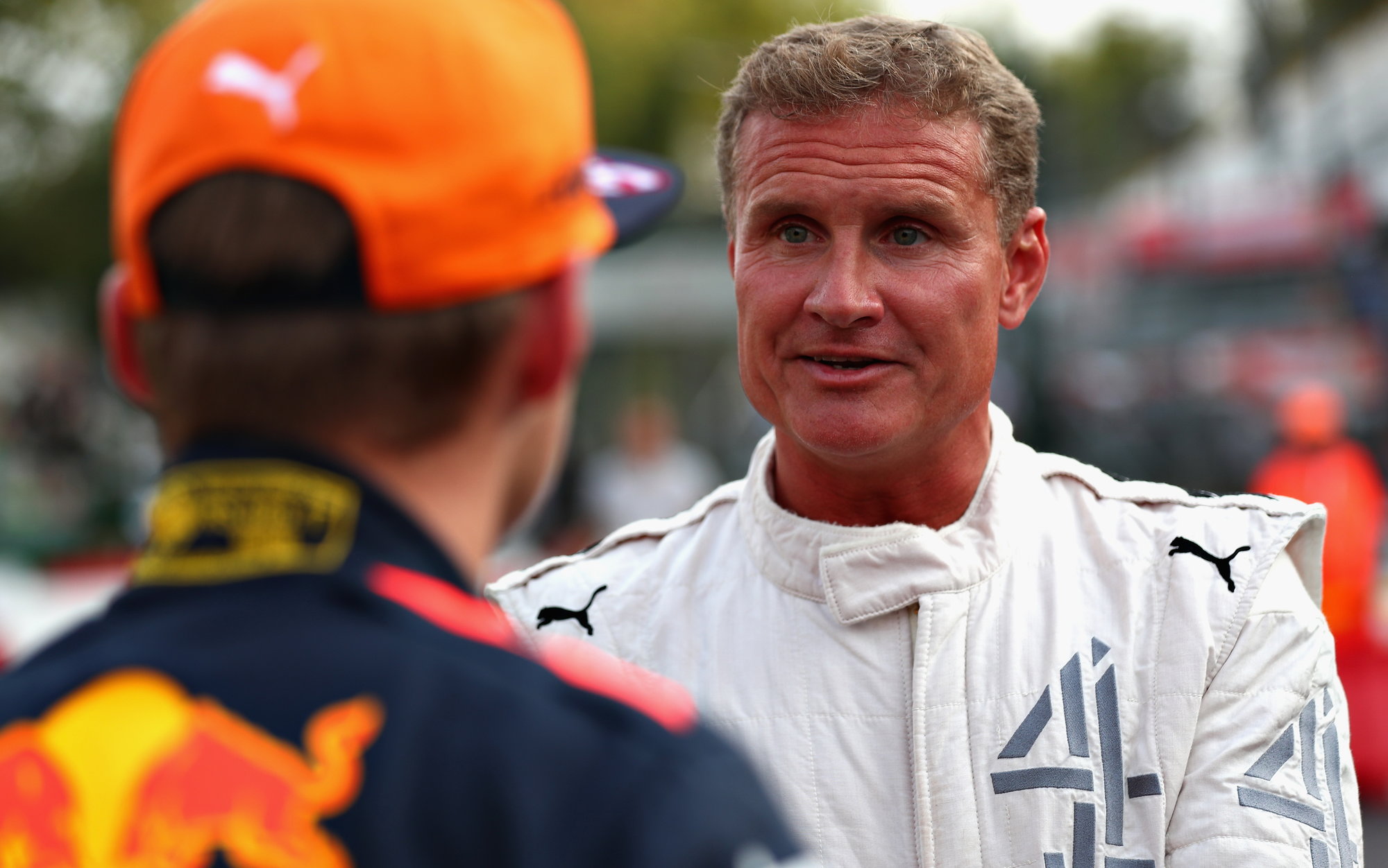 David Coulthard a Max Verstappen v Itálii