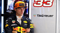 Max Verstappen při tréninku v Itálii