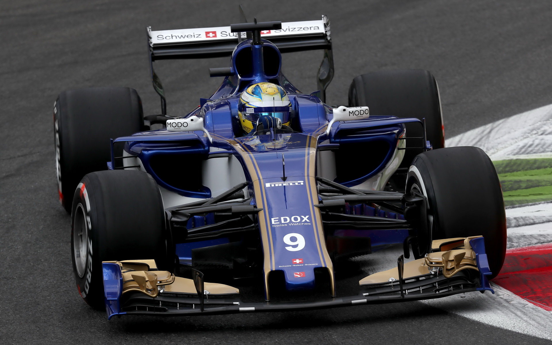 Marcus Ericsson při tréninku v Itálii