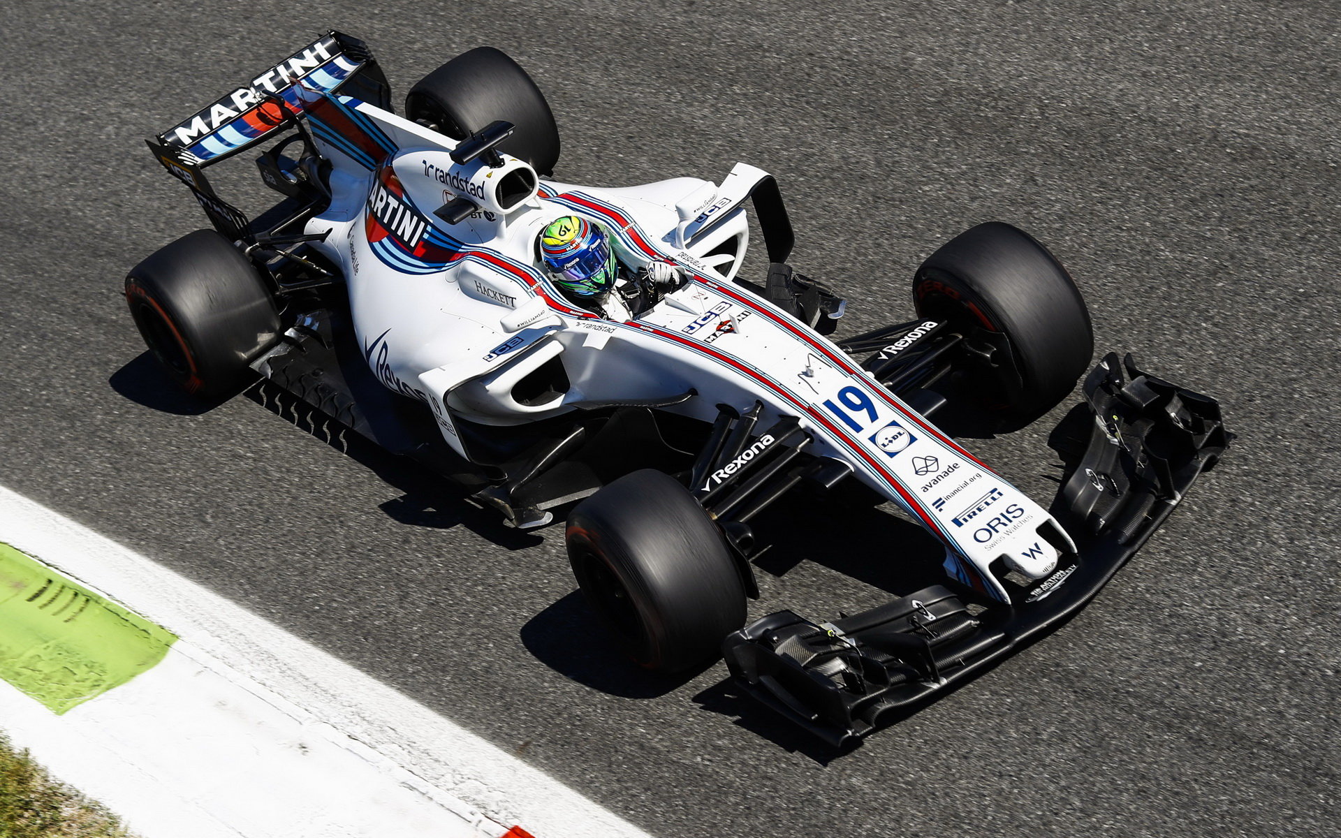 Felipe Massa v závodě v Itálii