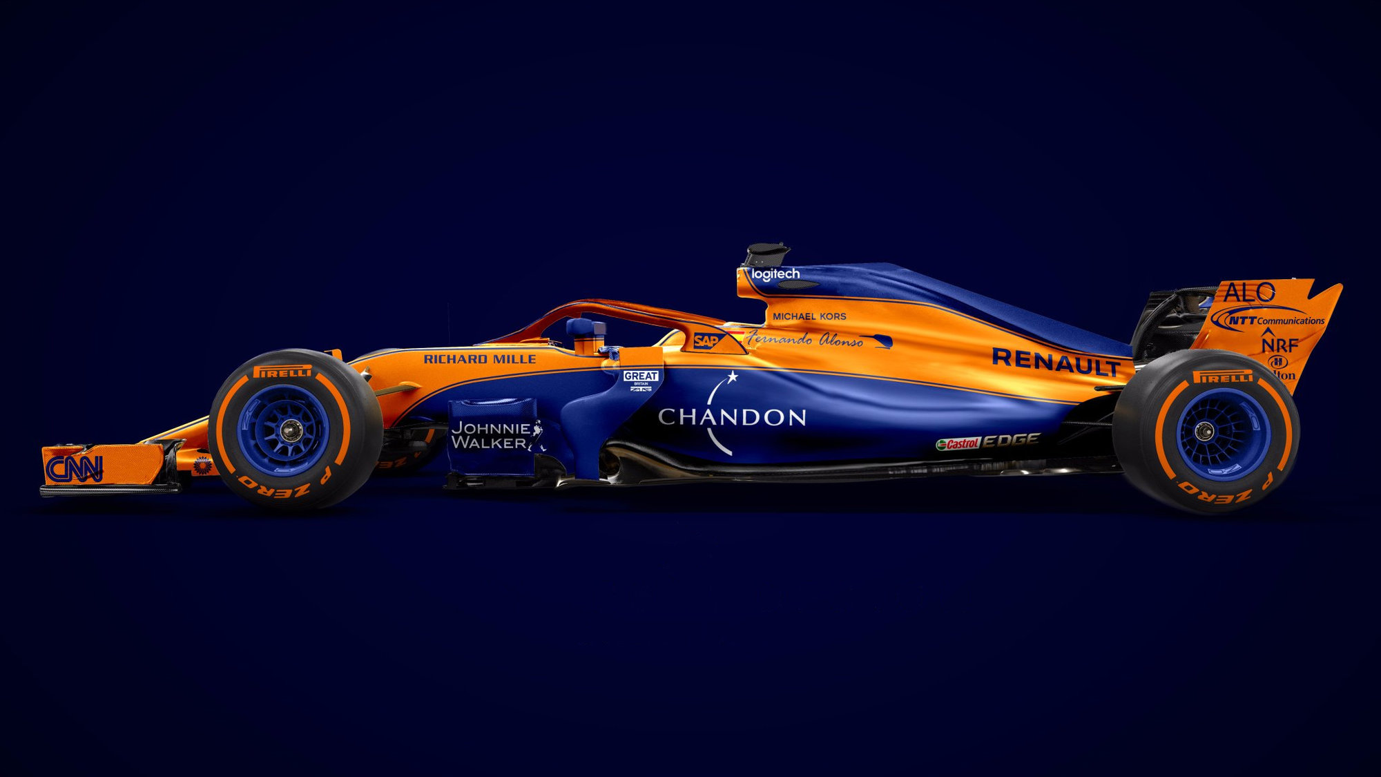 Grafický návrh vozu McLaren - Renault