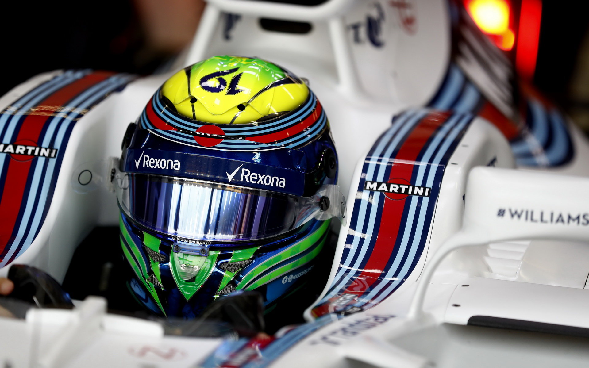 Felipe Massa při tréninku v Singapuru