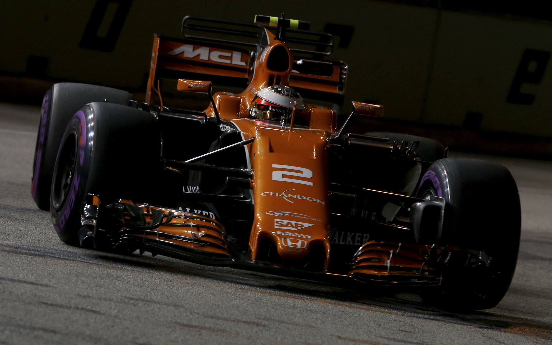 Stoffel Vandoorne při tréninku v Singapuru