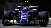 Pascal Wehrlein při tréninku v Singapuru