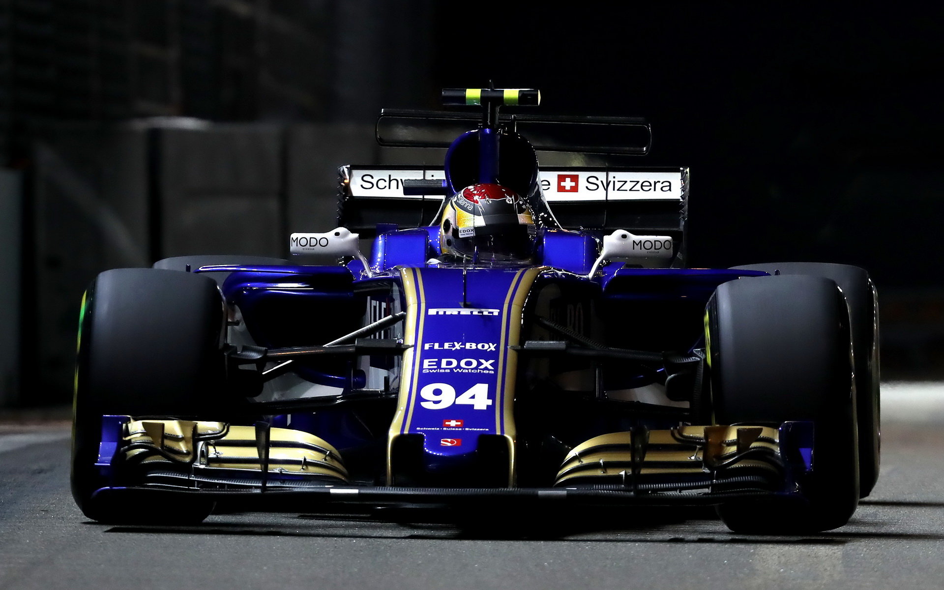 Pascal Wehrlein při tréninku v Singapuru