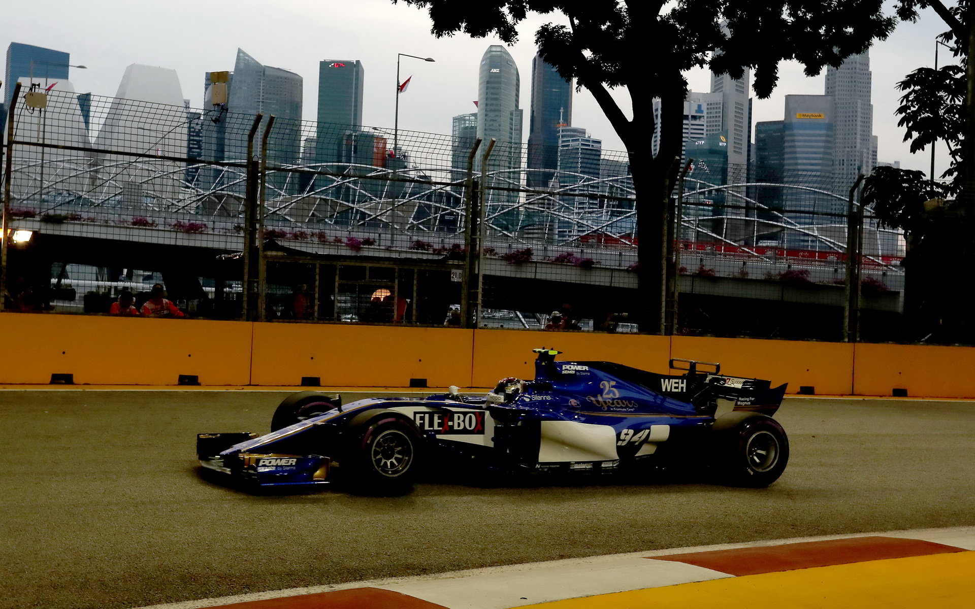 Pascal Wehrlein v kvalifikaci v Singapuru