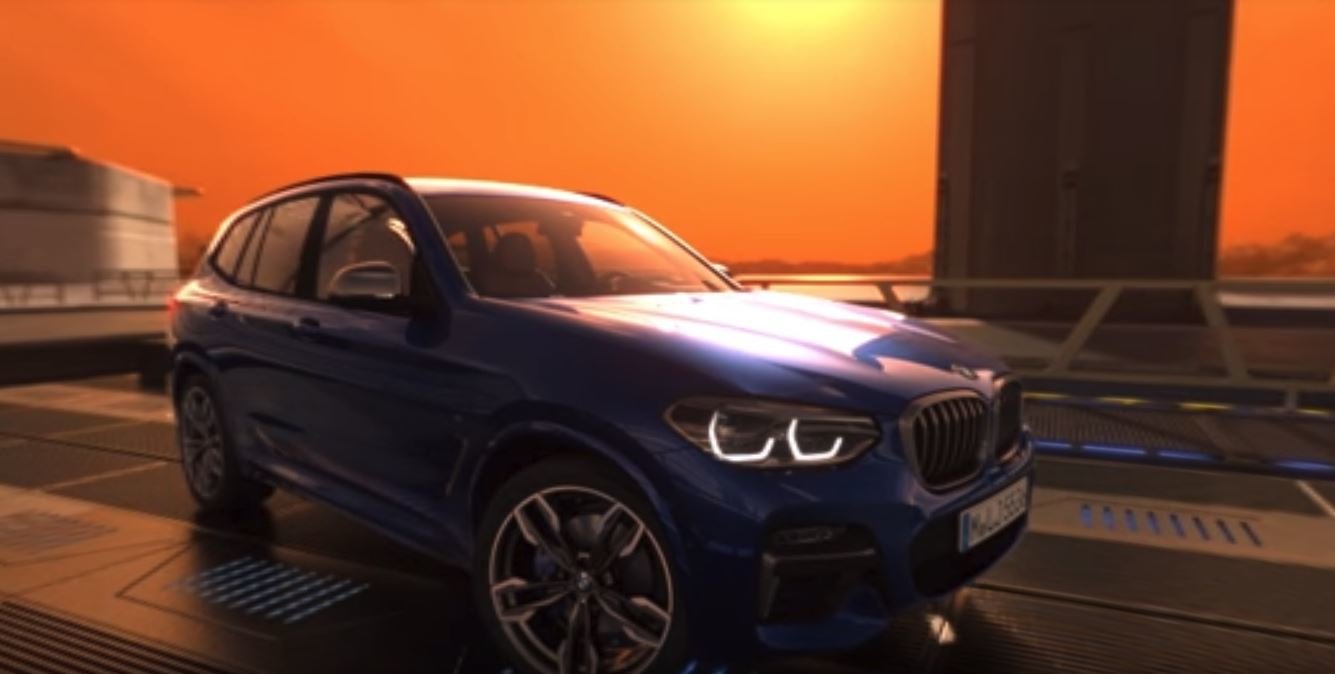 Záběry z "virtuální jízdy" s novým BMW X3 M40i