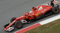 Sebastian Vettel v tréninku v Malajsii
