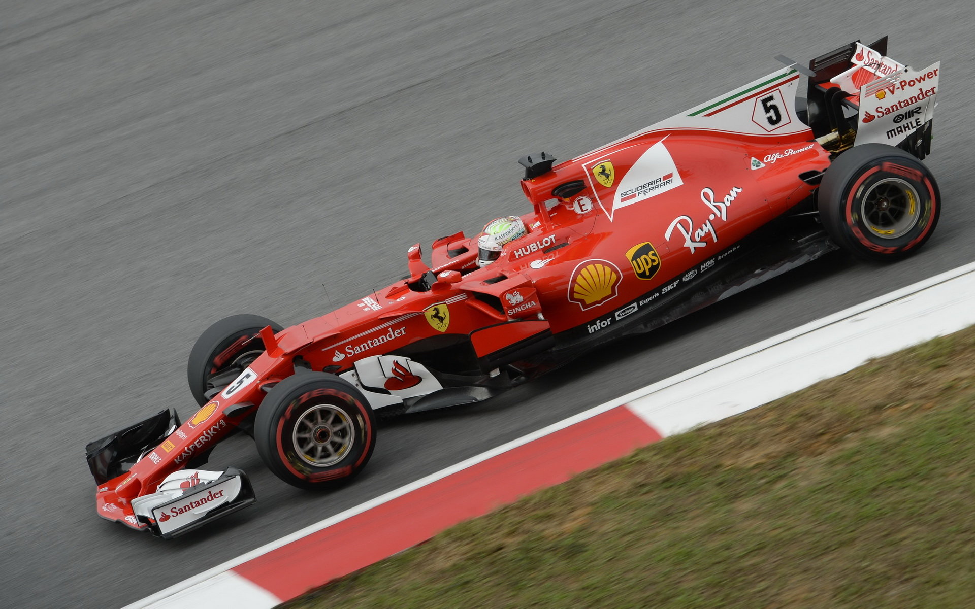 Sebastian Vettel v tréninku v Malajsii