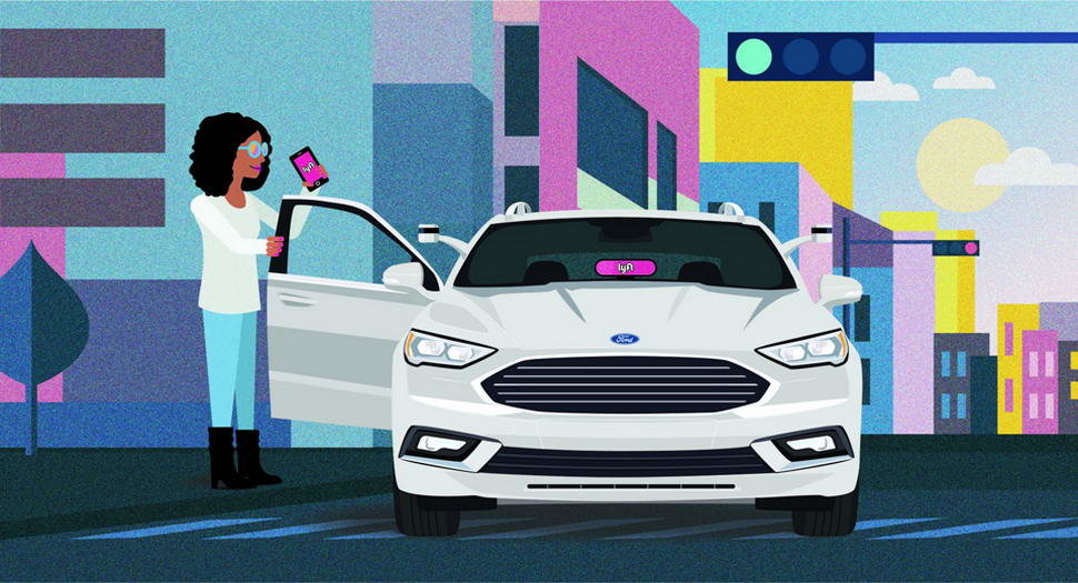 Ford and Lyft autonomous car