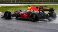 Daniel Ricciardo za deštivého tréninku v Malajsii