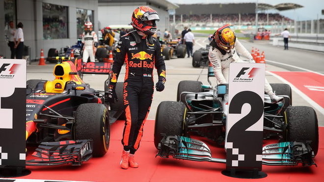 Max Verstappen po vítězství v Malajsii