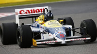 Damon Hill s Williamsem FW11B poháněným motorem Honda