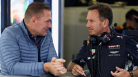 Jos Verstappen a Christian Horner v tréninku v Mexiku