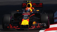 Max Verstappen v tréninku v Mexiku