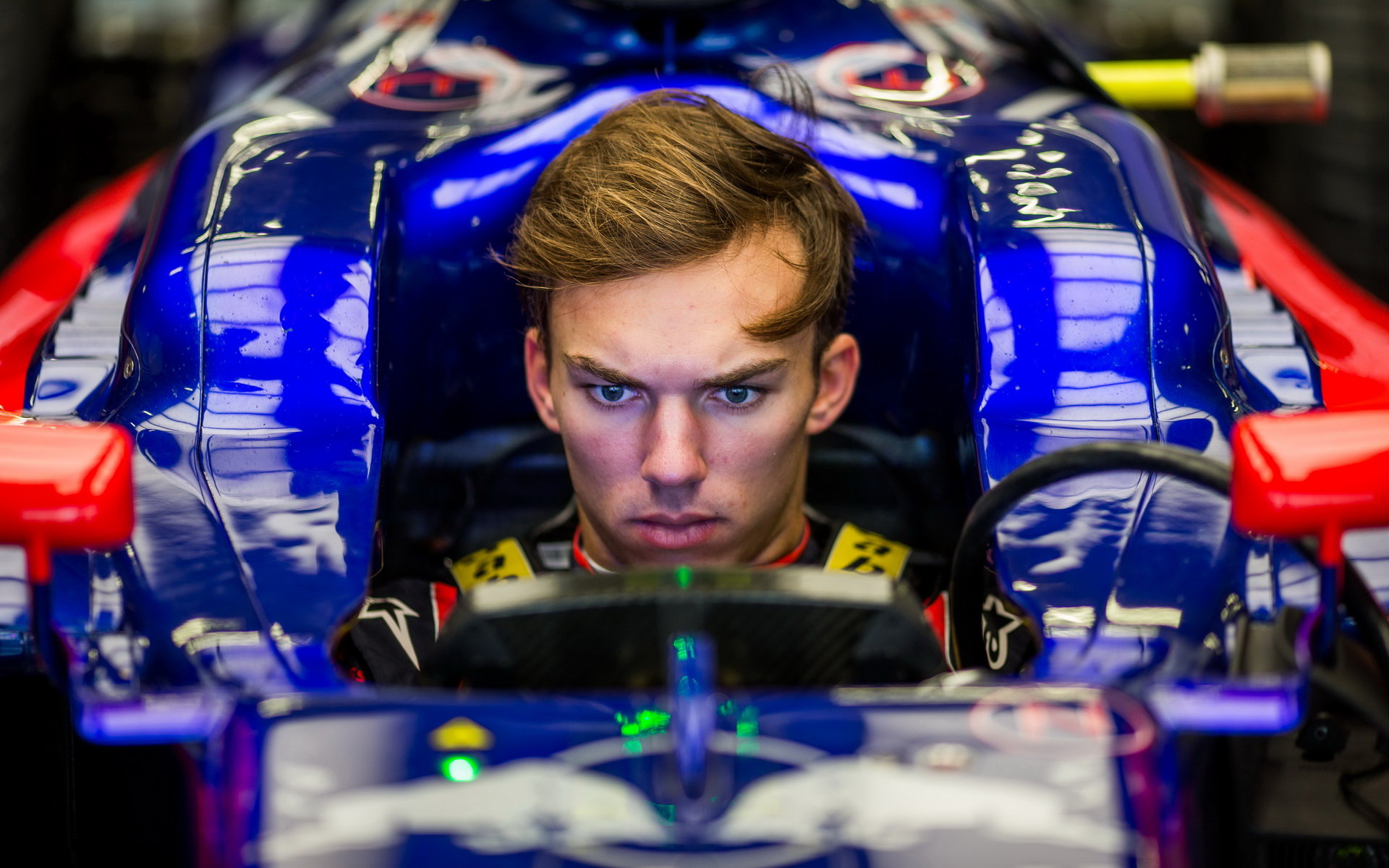 Pierre Gasly v tréninku v Mexiku