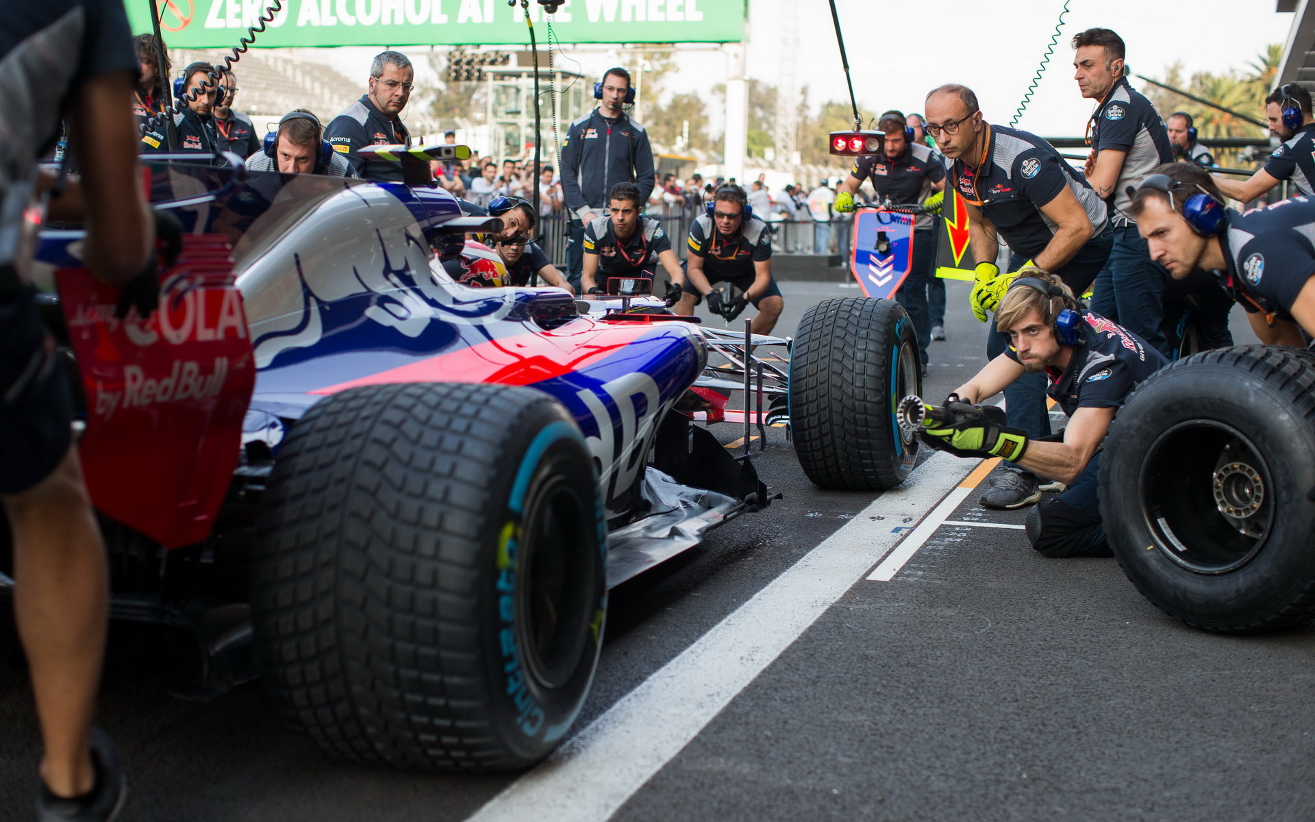 Pierre Gasly v tréninku v Mexiku