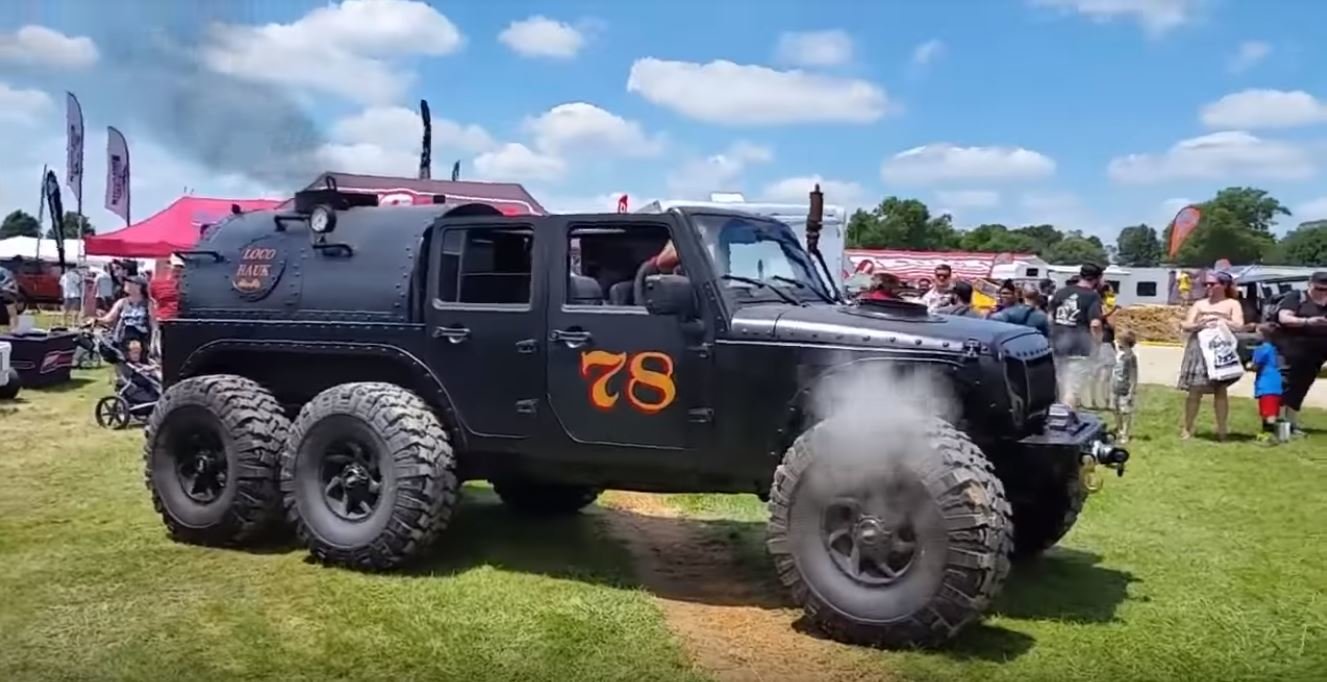 Unikátní parní Jeep Wrangler