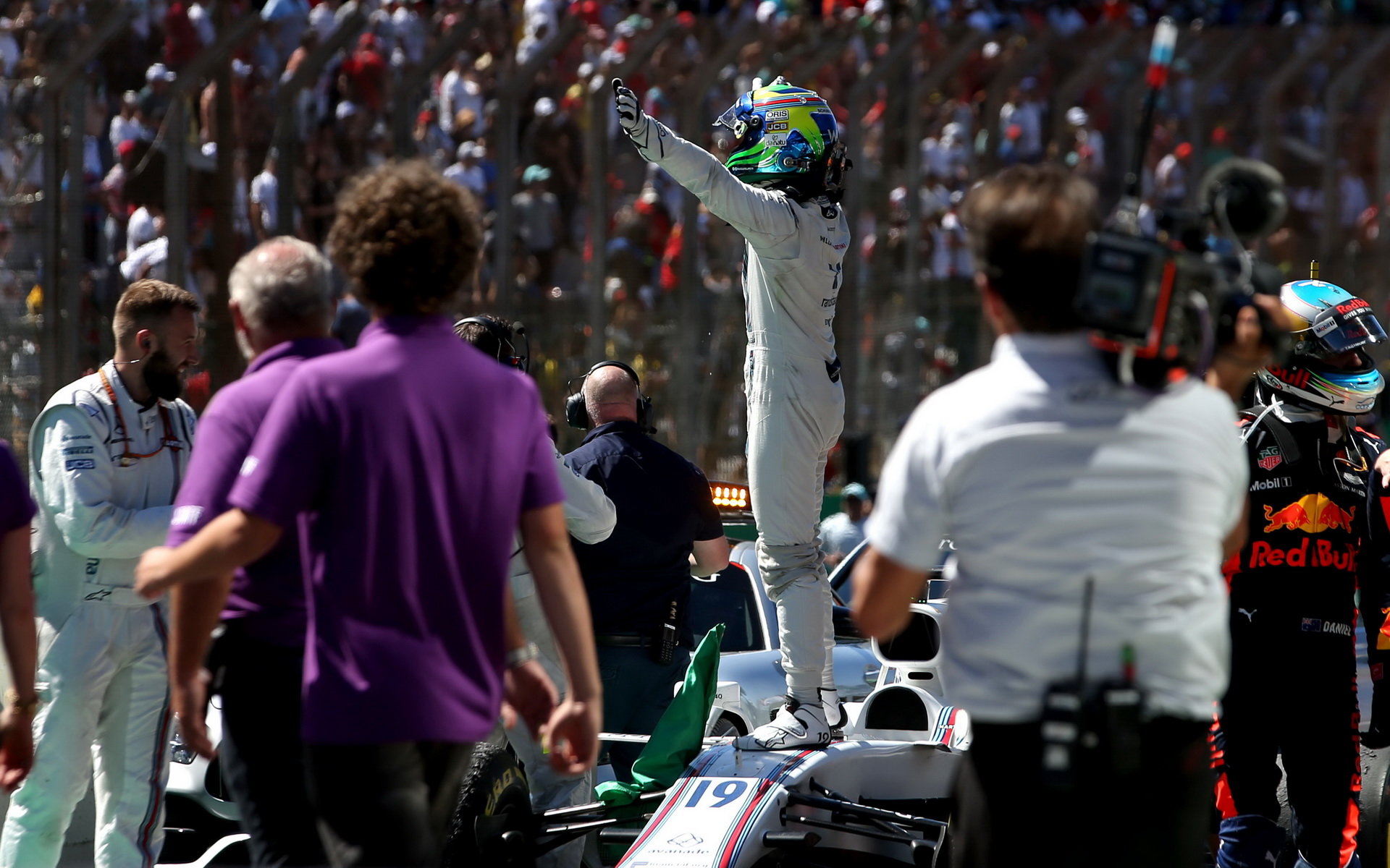 Felipe Massa po závodě v Brazílii