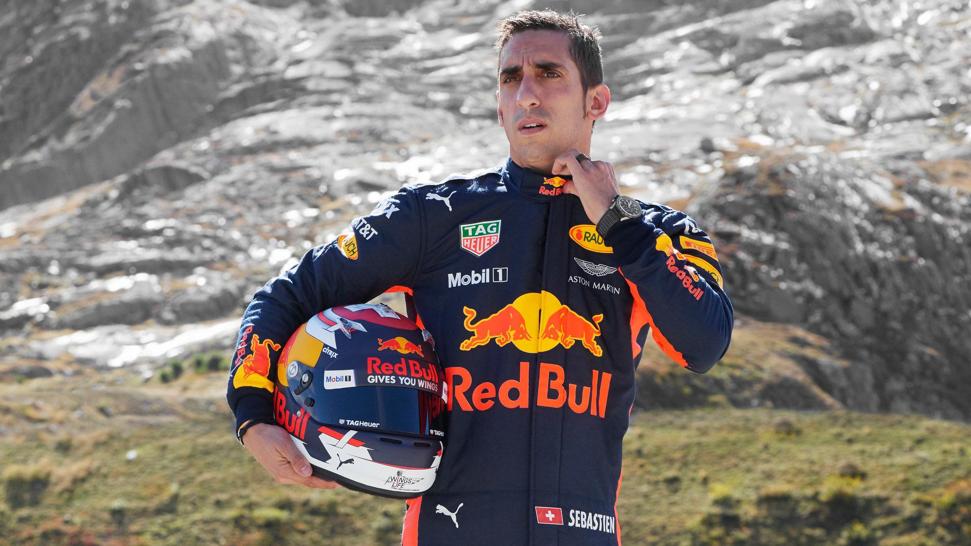 Testovací pilot Red Bullu Sebastien Buemi v rodném Švýcarsku