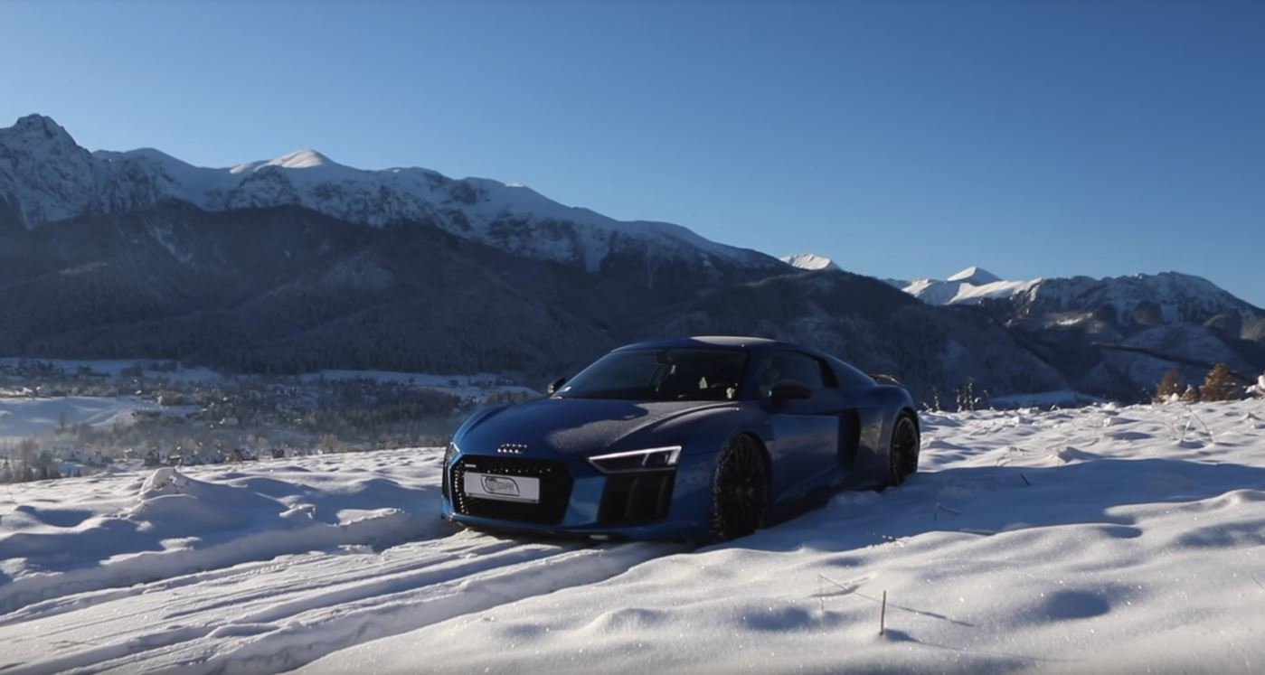 S Audi R8 se neztratíte ani v zasněžených Tatrách