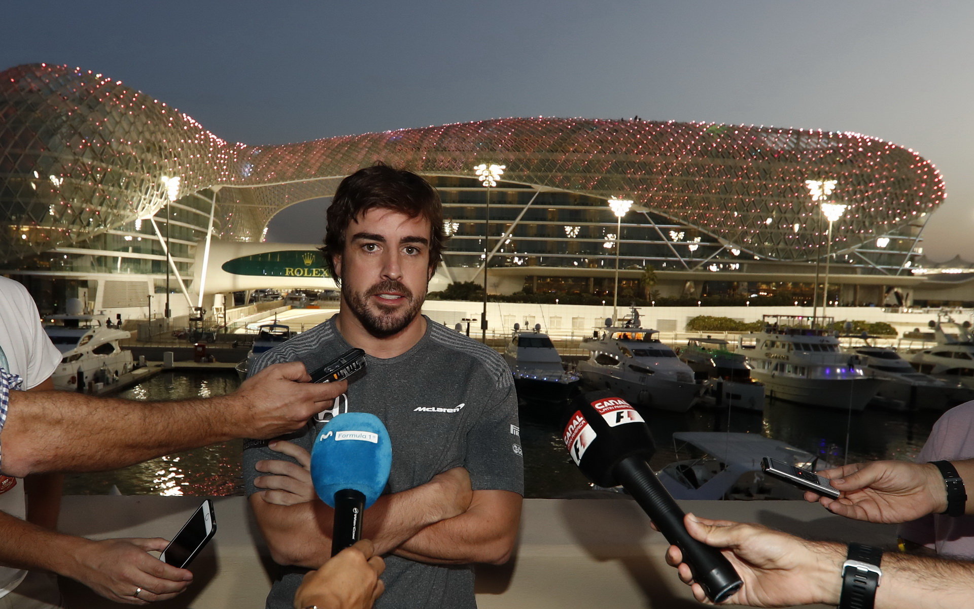 Fernando Alonso v Abú Zabí