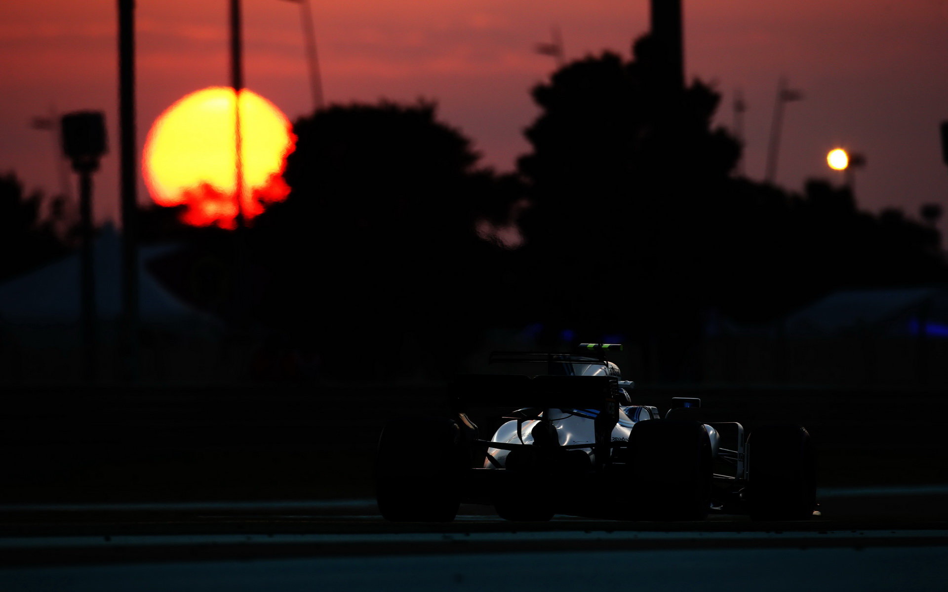 Lance Stroll v tréninku v Abú Zabí