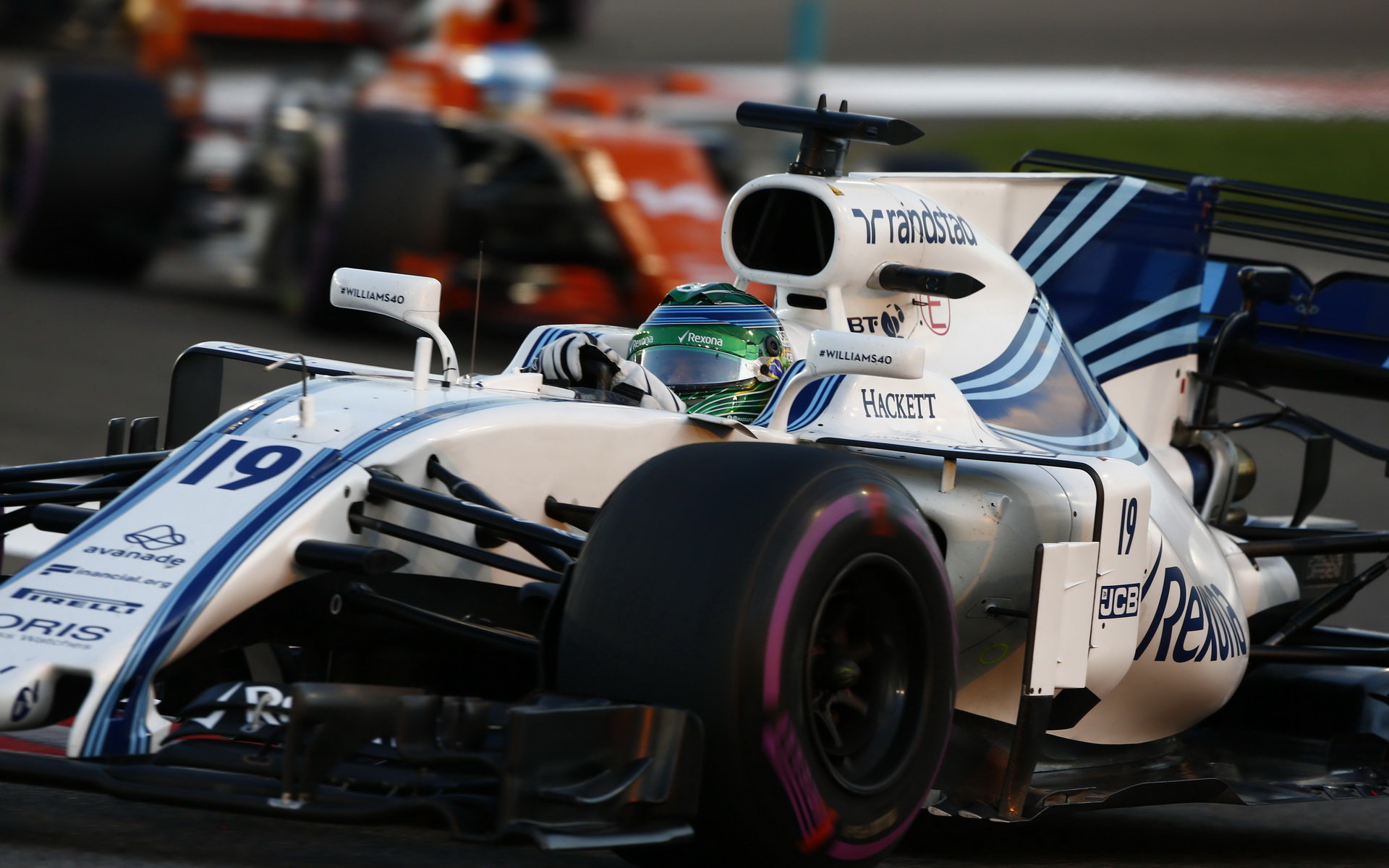 Felipe Massa v posledních závodě své kariéry v Abú Zabí