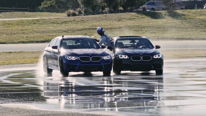 Záběry z pokusu o rekordní drift v podání BMW M5