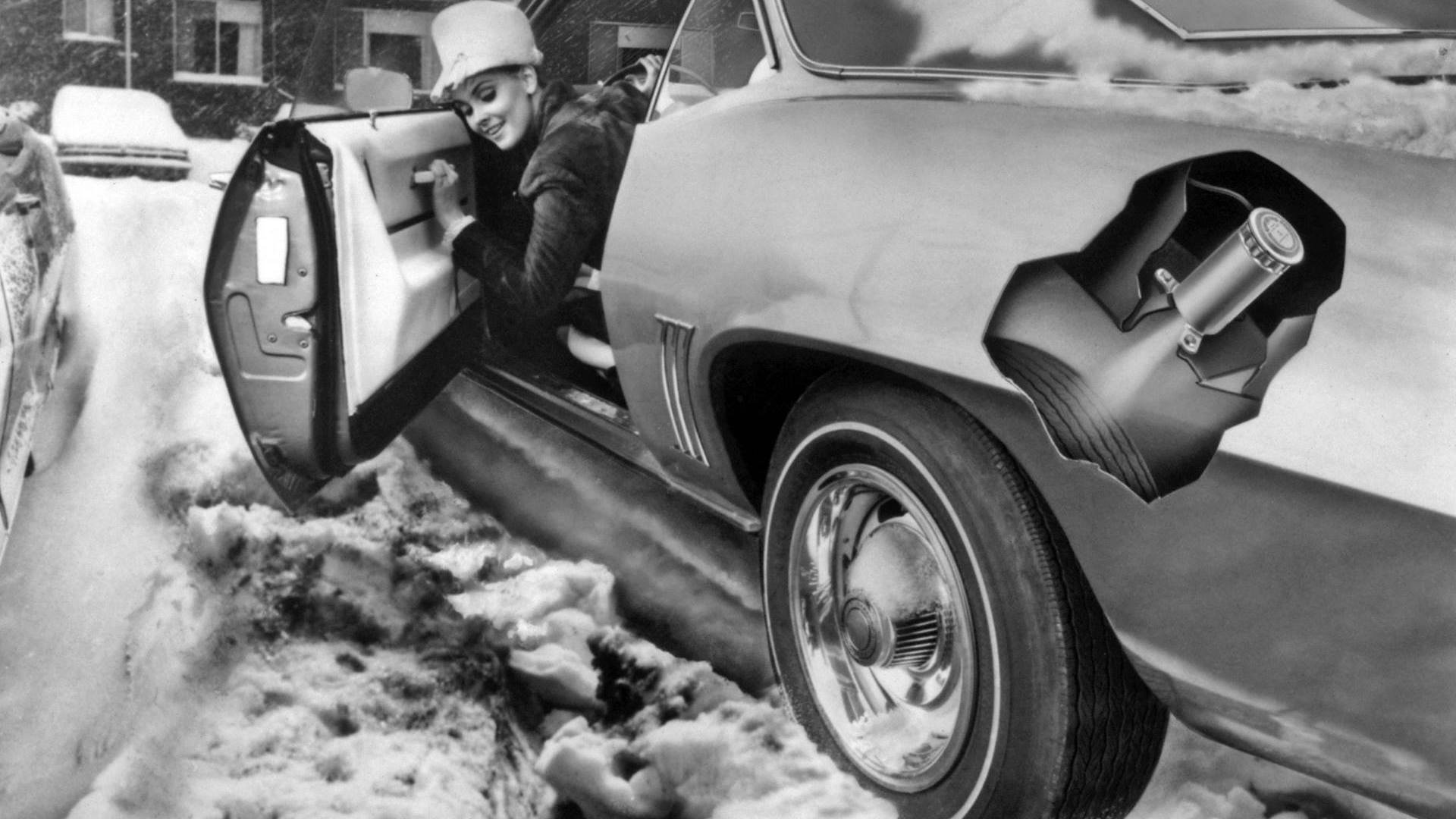 Chevrolet nabízel již v šedesátých letech zabudované tekuté sněhové řetězy