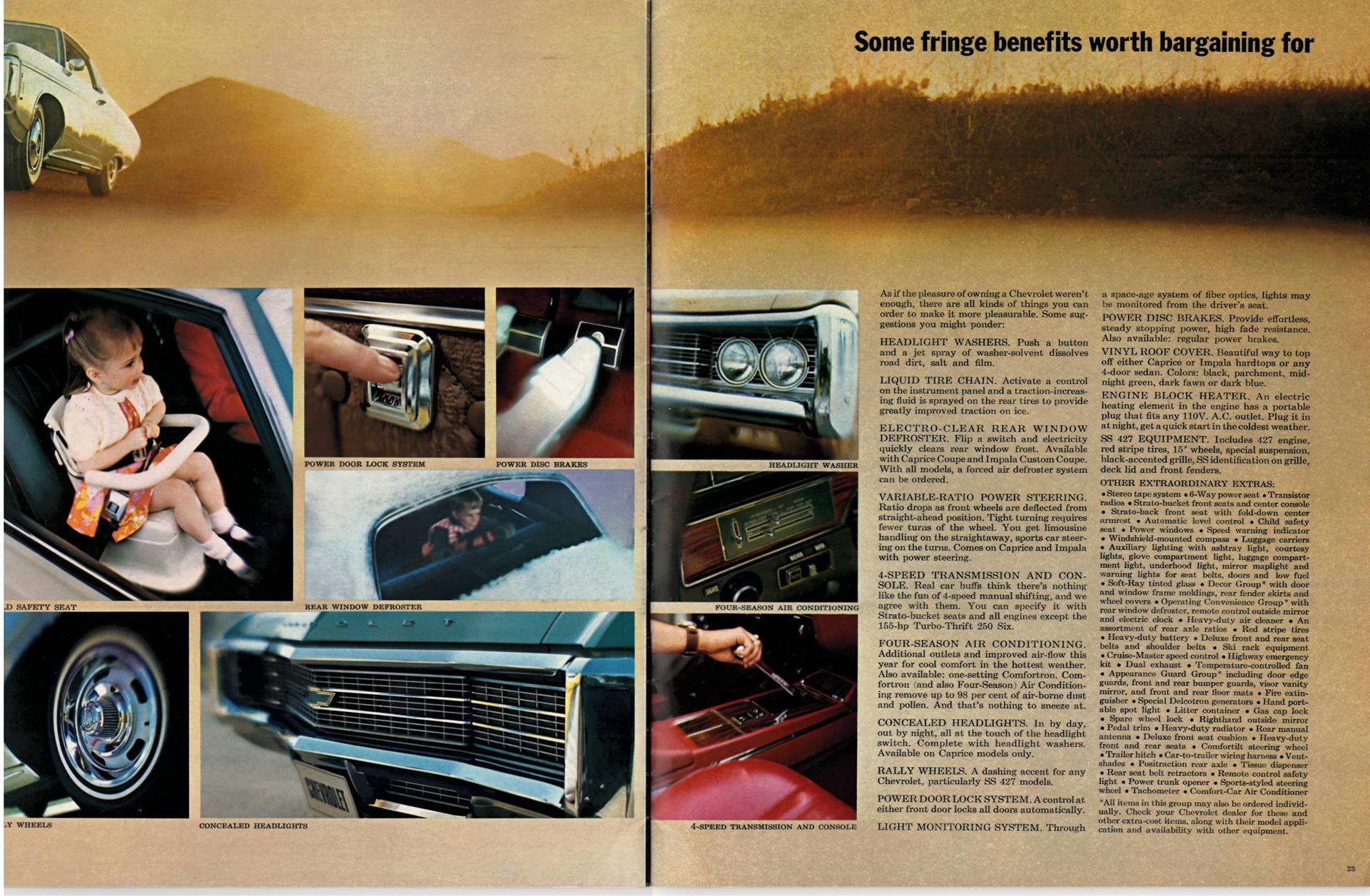 Brožura s příplatkovým vybaveném Chevrolet
