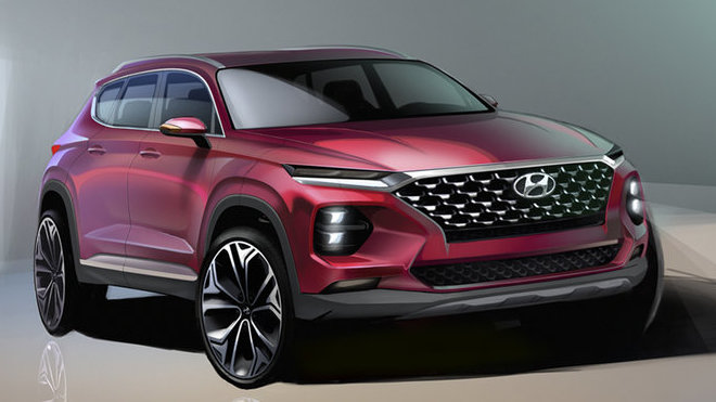 Kresby nového Hyundai Santa Fe