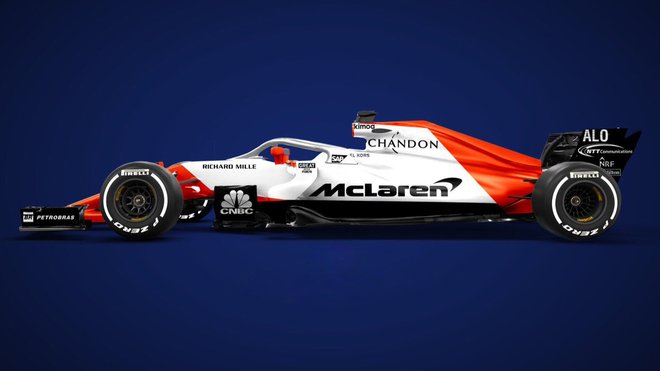 Jeden z grafických návrhů nového McLarenu