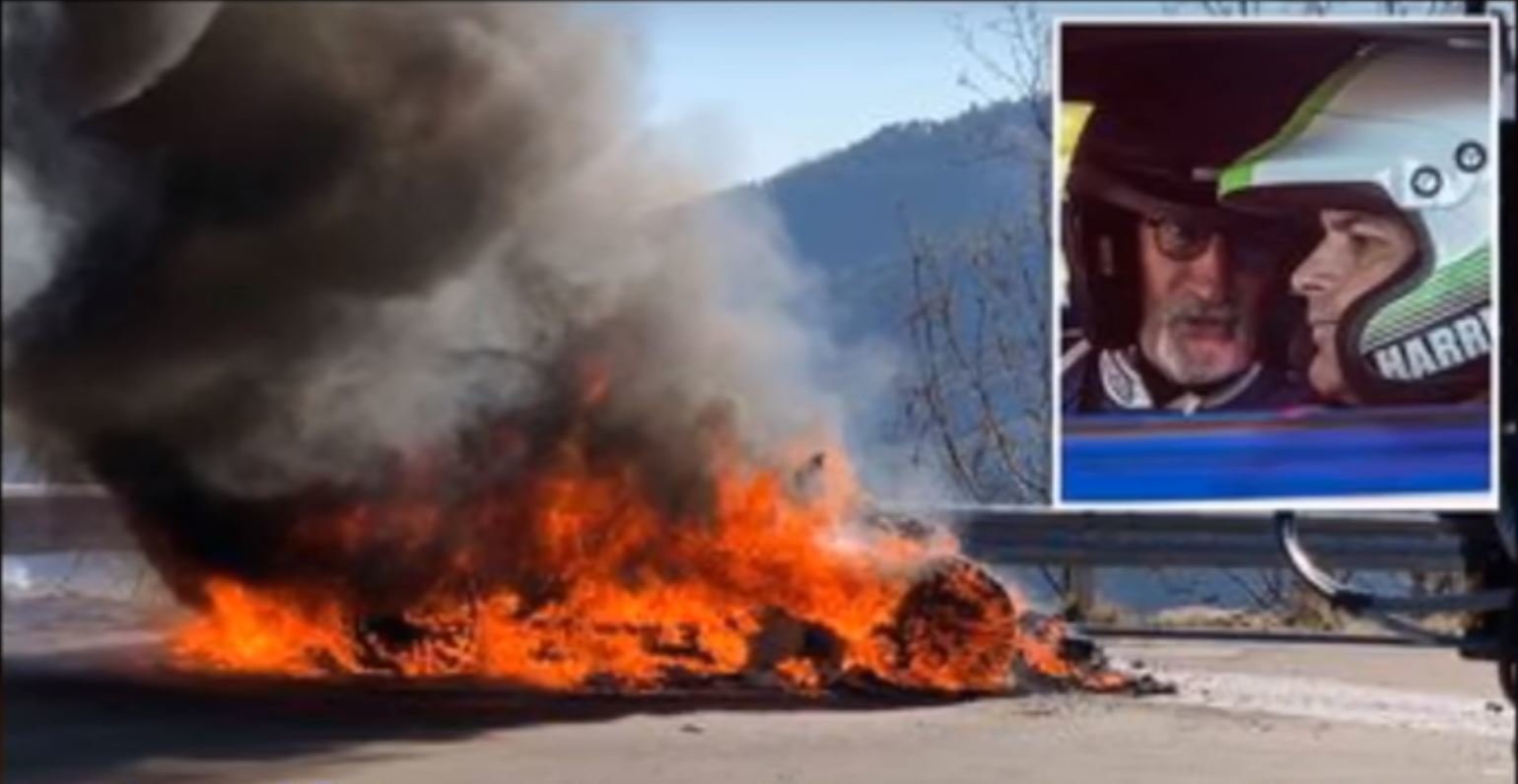 Moderátoři Top Gearu museli utíkat před plameny z hořícího Alpine A110