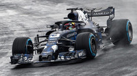 Daniel Ricciardo s novým Red Bullem RB14 na dráze