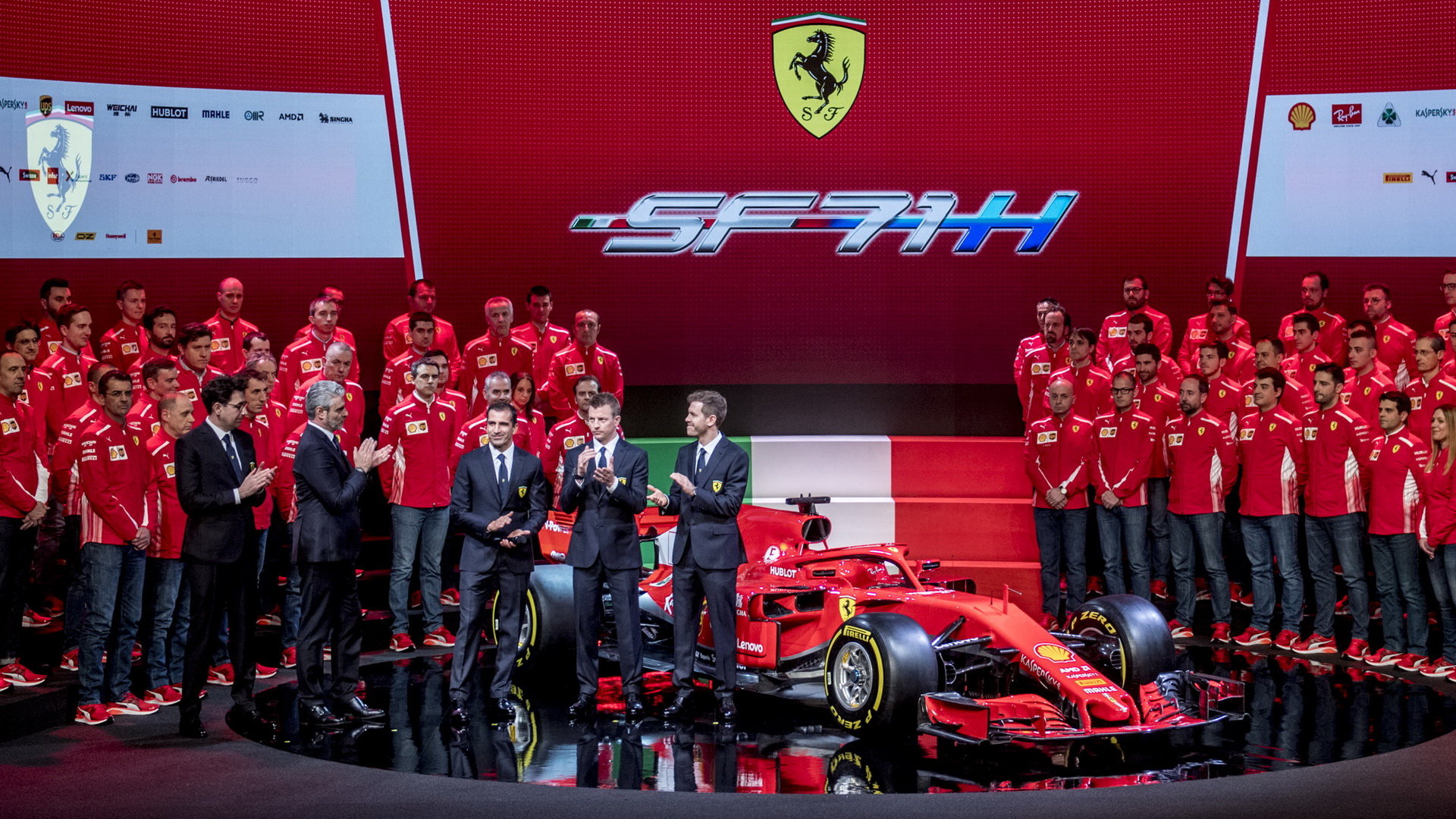 Představení nového vozu Ferrari SF71H