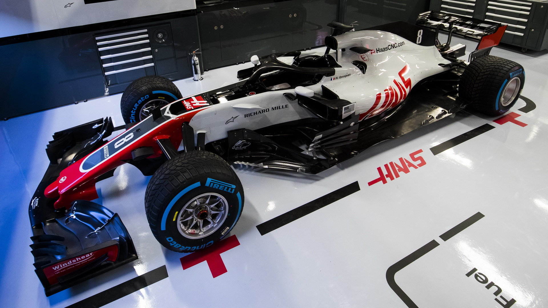 Představení nového vozu Haas VF-18 Ferrari pro sezónu 2018