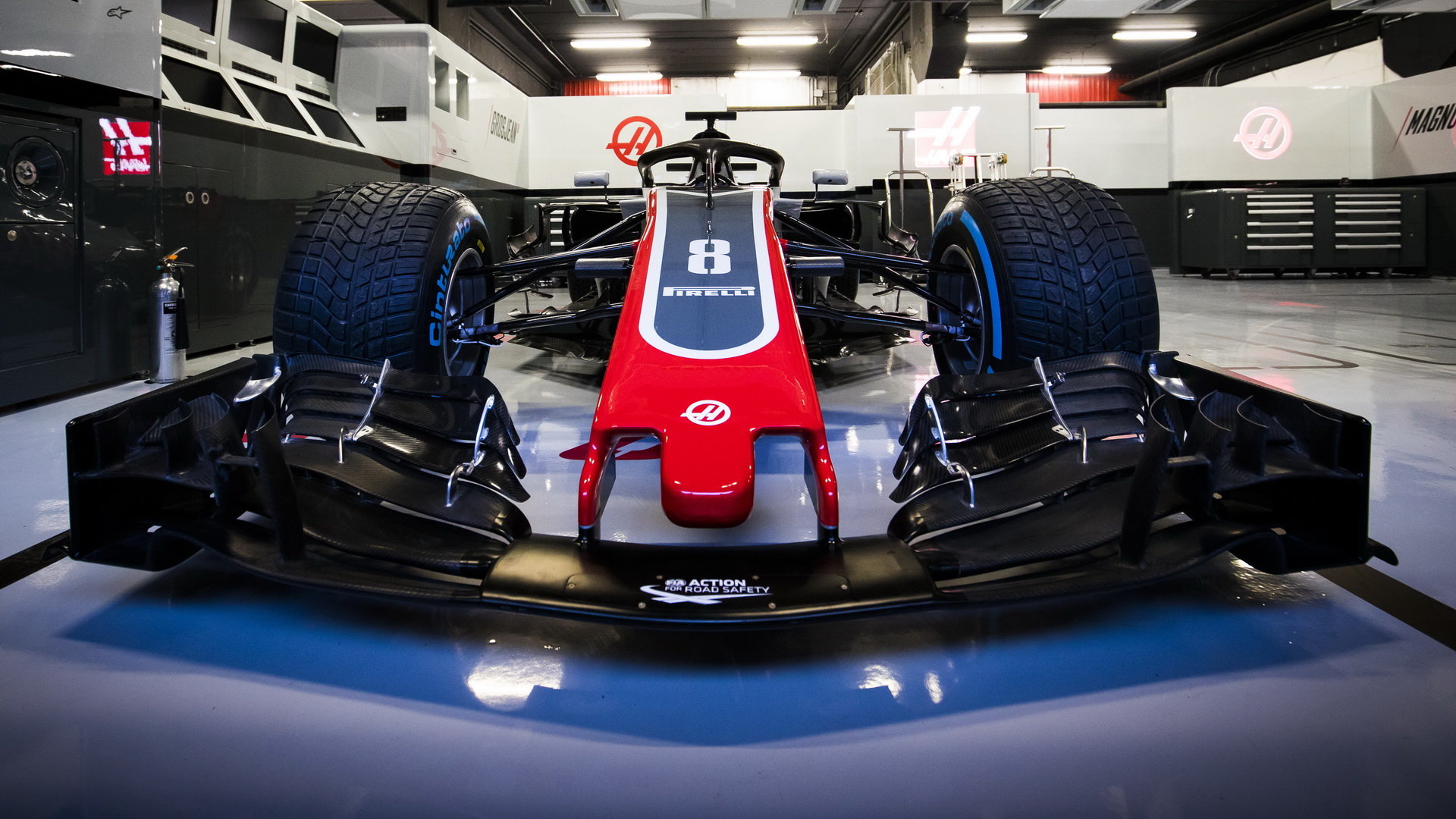 Představení nového vozu Haas VF-18 Ferrari pro sezónu 2018