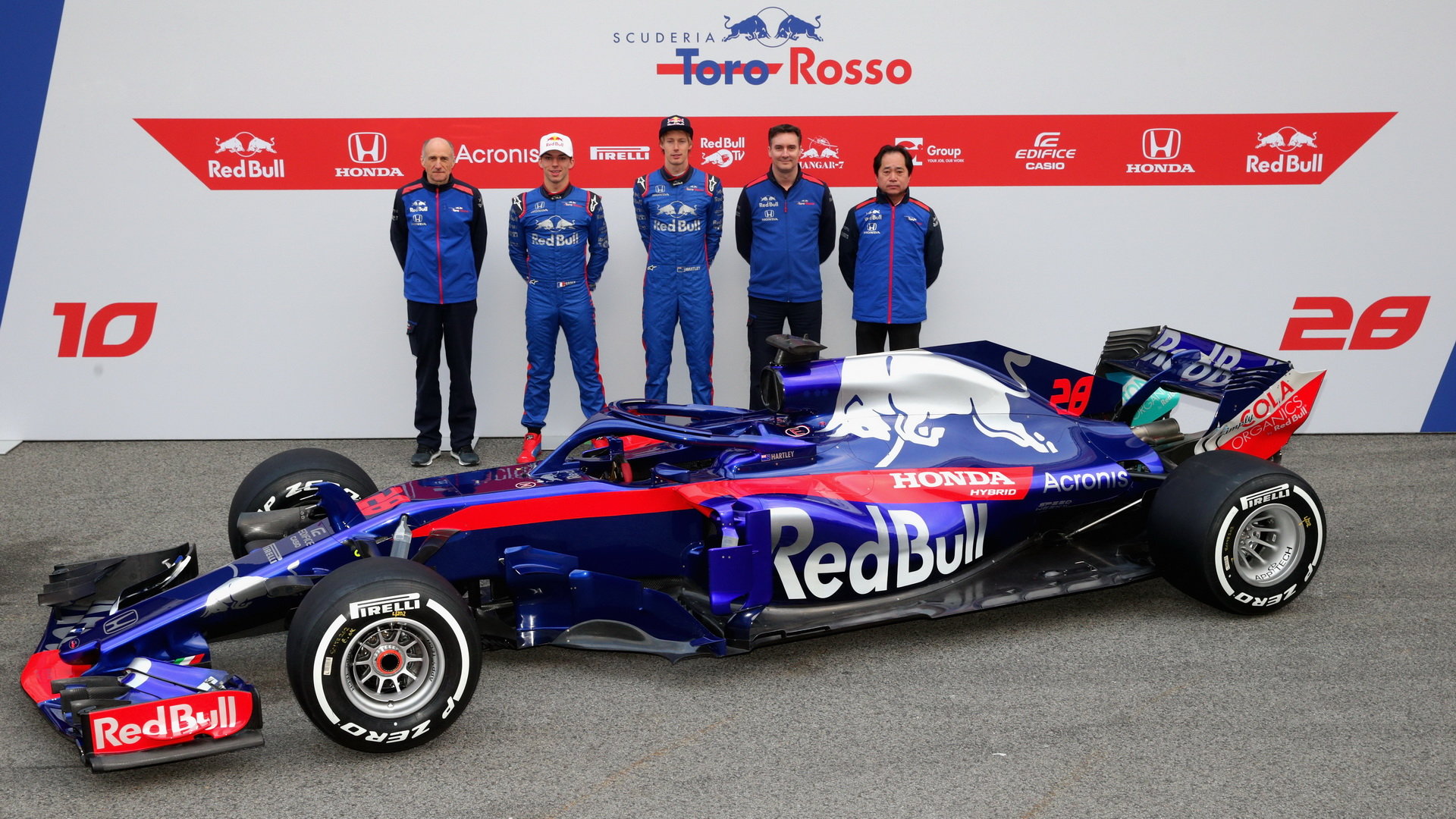 Tým Toro Rosso představuje nový vůz Toro Rosso STR13 - Honda v Barceloně