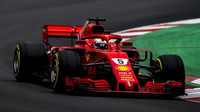 Sebastian Vettel poslední den prvních předsezonních testů v Barceloně