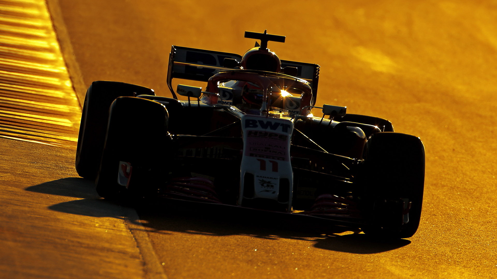 Sergio Perez v druhých předsezonních testech v Barceloně