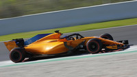 McLaren během předsezónních testů v Barceloně
