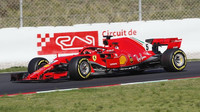 Ferrari během předsezónních testů v Barceloně