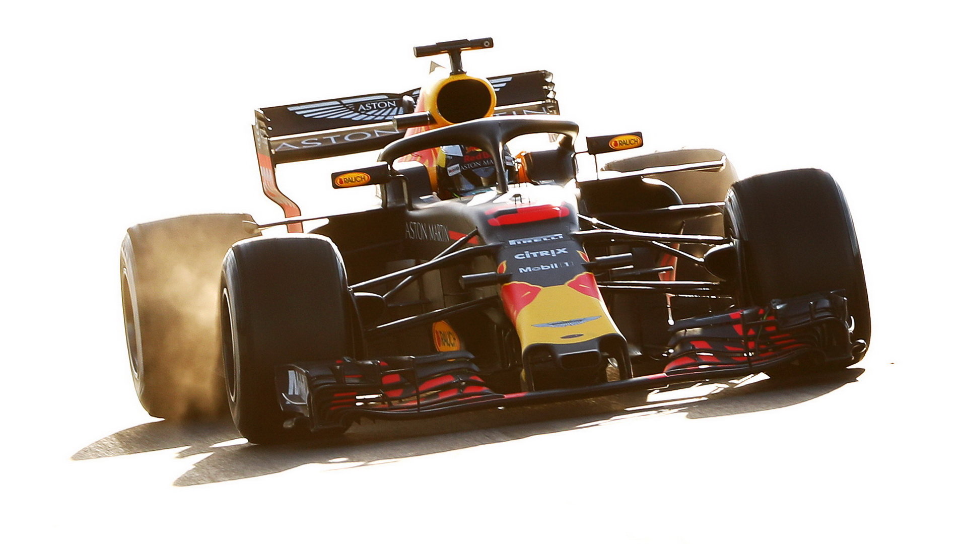 Daniel Ricciardo při testování nového Red Bullu RB14 v Barceloně