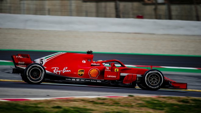 Sebastian Vettel s Ferrari SF71H