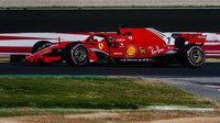 Kimi Räikkönens Ferrari SF71H v Barceloně