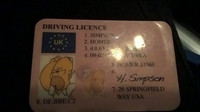 Řidičský průkaz Homera Simpsona
