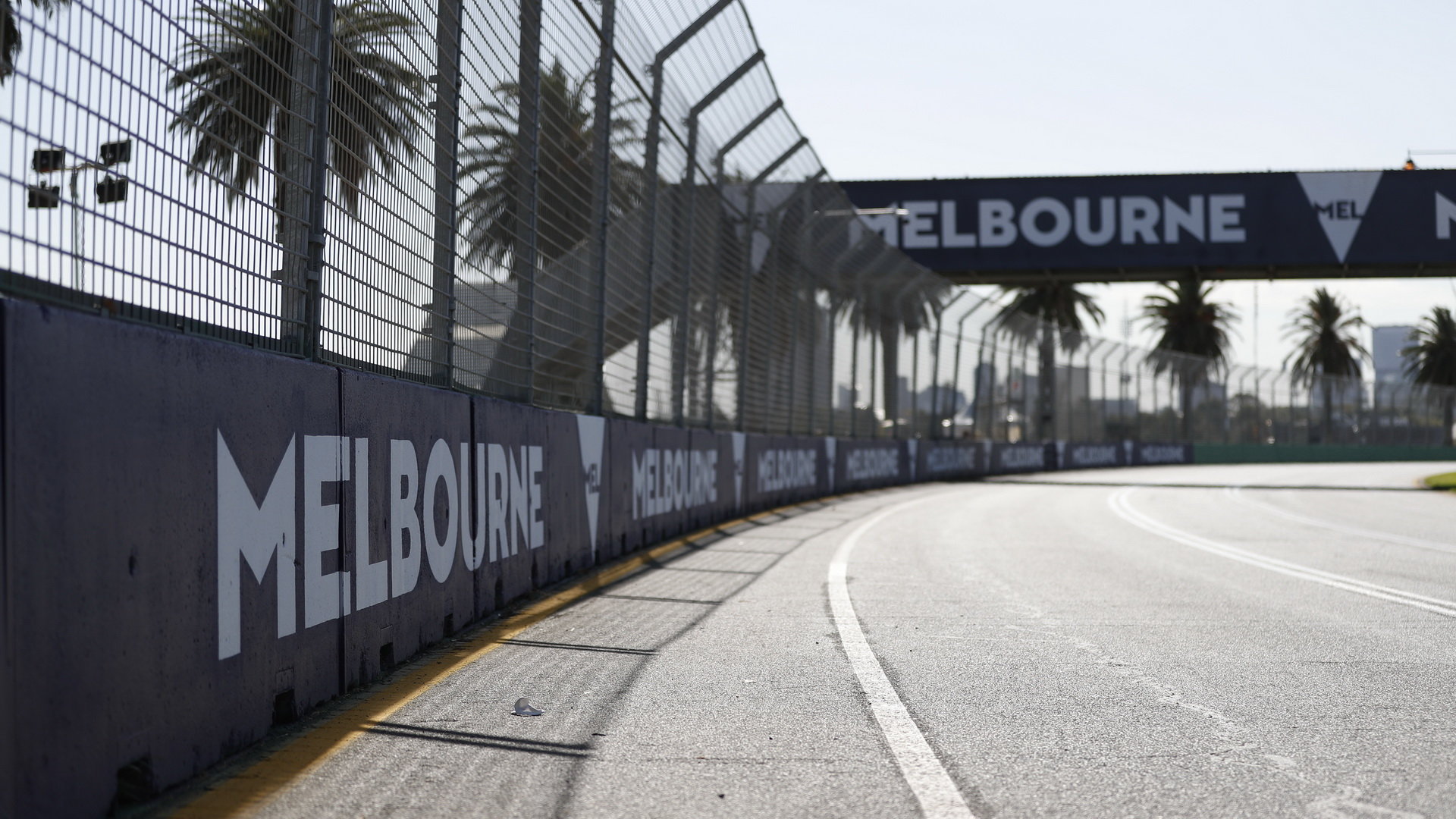 Čtvrteční přípravy na trati v Melbourne v Austrálii