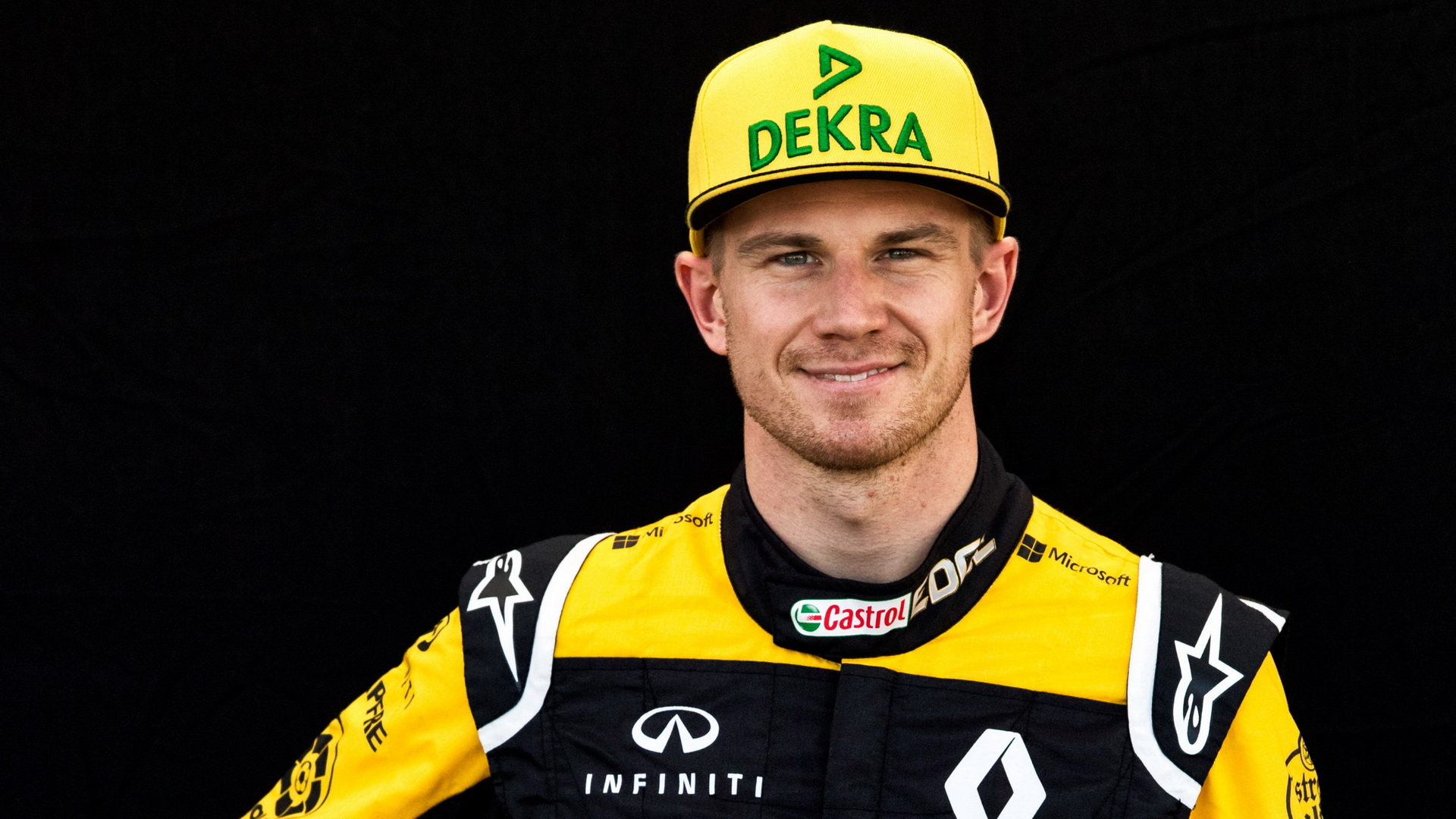 Nico Hülkenberg při úvodním focení v Melbourne v Austrálii